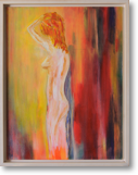 Frauenakt – Acryl auf Holz – Bildgröße: 50x80 cm – Größe gerahmt: 60x90 cm – Preis: € 350