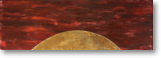 Goldene Sonne – Acryl auf Leinwand – Bildgröße: 120x40 cm – Preis: € 350