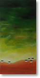 Häuser4 – Acryl auf Leinwand – Bildgröße: 50x100 cm – Preis: € 250