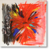 Leben – Acryl auf Leinwand – Bildgröße: 80x80 cm – Preis: € 350