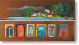 Alles hat 2 Seiten – Acryl auf verrosteter Eisenplatte – 74x28 cm – Preis: € 300