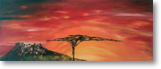Africa – Acryl auf Leinwand – Bildgröße: 130x40 cm – Preis: € 900 (verkauft)